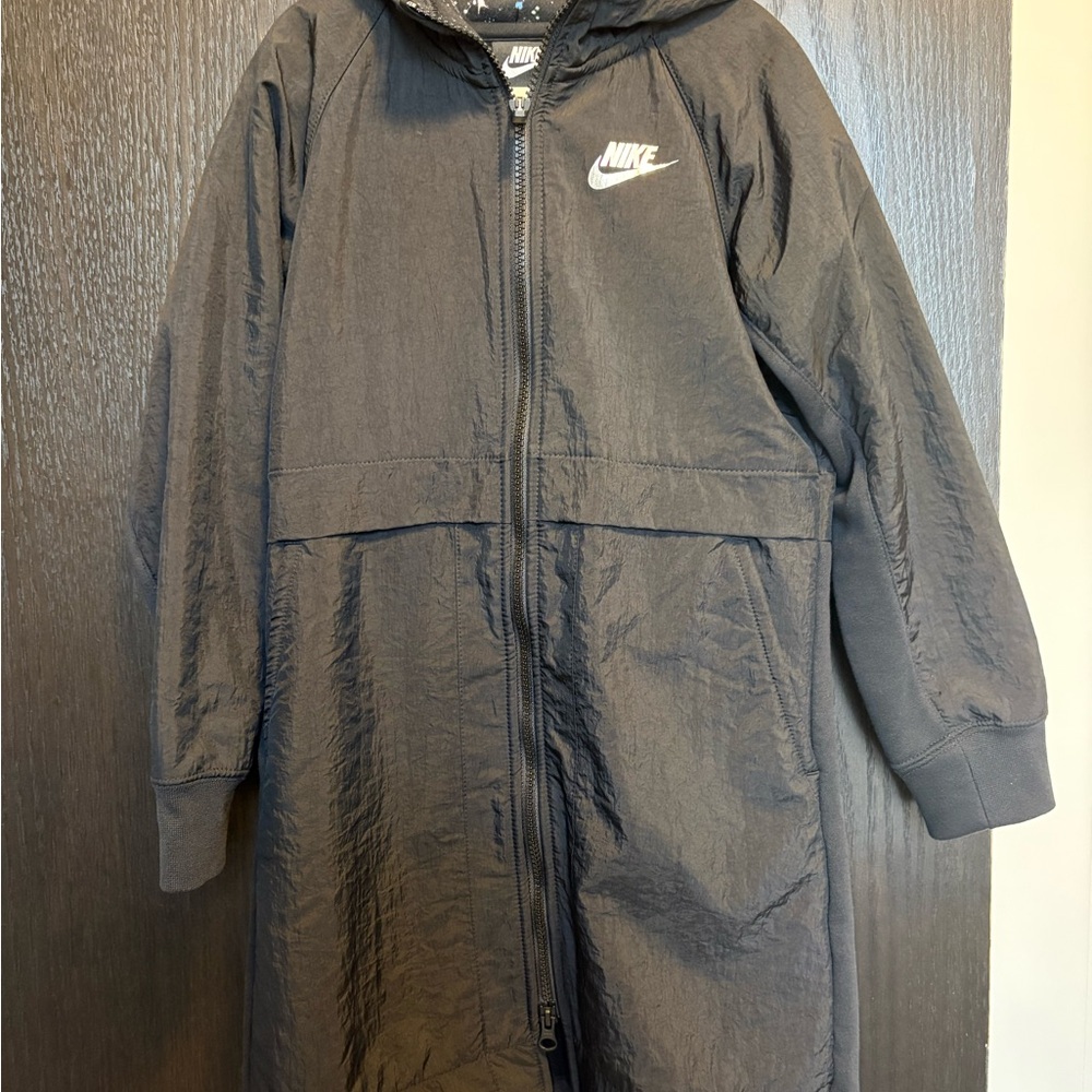 Nike black Full-Zip Hooded Coat